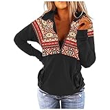 HHOP damenblusen Langarm Festliche blusen Damen Pyjama Damen Marke blusen beige Damen Kleidung Frauen Pullover Pyjama Damen Marke Weihnachten Pullover Damen copyshirt Batik Pullover D