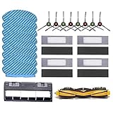 LYDPT Staubsaugerzubehör Vakuumzubehör for Home Home Cleaning HEPA Filter Hauptbürste fit for Ecovacs DEEBOT OZMO 950 920 Rags Abdeckung Seitenbürsten ausgedehnter Roboter Staubsauger-T