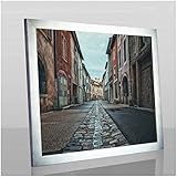 Orion Deluxe Bilderrahmen Posterrahmen 20x20 cm Puzzlerahmen Alu Geschliffen Dekor Antireflex Kunstglas Hintergrund W