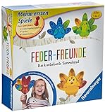 Ravensburger 20587- Feder-Freunde - Kinderspiel, ein kunterbuntes Sammelspiel für 2-4 Spieler, Farben lernen ab 3 J