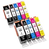 ESMOnline 10 komp. Druckerpatronen als Ersatz zu Canon PGI-525 CLI-526 für Pixma iP4850 iP4950 iX6550 MX715 MX885 MX895 MG5100 MG5150 MG5200 MG5250 MG5300 MG5350 MG6150 MG6250 MG8150 MG8250 (10er Set)