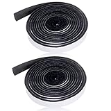 2 Stück Ofendichtschnur Kamindichtung Selbstklebend 2.5m, 3.5mm Dicke Dichtung Raucher Grill Band Self Dichtung Hitzebeständige Grill Kamindichtung für Ofenfenster Kamin und O