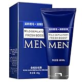 Changzhou 60 ml natürliche Pflanzenenthaarungscreme, Haarentfernungsgel, für Männer, Haarentfernung, Ep