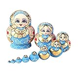 AVEO Matroschka 5/8 / 10 Teile/Satz Pinguin Muster Russisch Matryoshka Puppen Handgemachte Basswood Nesting Puppen Set Matryoshka Puppe Spielzeug Wohnkultur Spielzeug Russland Pupp