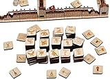 Tisch-Spielsteine aus Holz, lasergeschnitten, Fantasie, RPG, Held und Monster-Token, 110 Stück
