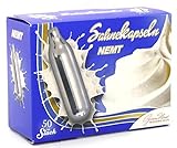 NEMT 50 Stück 8g N2O Sahnekapseln, passend für alle handelsüblichen Sahnebereiter und Sahnespender Cream Whipper Charg