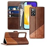 2021 Upgraded A52s Hülle für Samsung Galaxy A52/A52s 5G Handyhülle [Gratis Panzerglas Schutzfolie] [Standfunktion] Flip Case Leder Stoßfeste Schutzhülle Bookcase für Galaxy A52s 5G Klapphülle, B