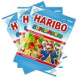 Haribo Super Mario Special Edition Fruchtgummi mit Schaumzucker 175g 3er Pack