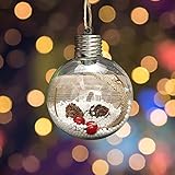 UNCOTARILY Weihnachts Leuchtkugel,LED Bäume Hängende Kugel Licht Dekoration Weihnachts Anhänger Geschenk