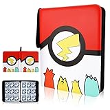icyant 900 Sammelalbum, PU Trainer Sammelkartenalben 9-Tasche Karten Album Trainer Sammelkartenalben Hohe Kapazität Karten Halter Ordner Reißverschluss Spielkarte Album Binder for Pokemon Yugioh MTG