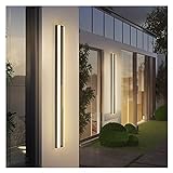 Wandleuchte Wasserdichte Außenwandlampe aus Edelstahl LED Lange Außenwandleuchte IP65 Hof Light Garden Villa Porch Sconce Light Wandlampe ( Color : 100 x 9 x 3.5cm 40W , Emitting Color : Warm White )