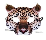 Rappa 160385 Lebensechte Tiermaske Gepardenmaske Karnevalsmaske Gep