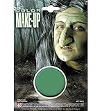 Widmann 4061K - Make Up Grün, in der Dose, 9,6 ml, Schminke, Hexe, Monster, Mottoparty, Karneval, Hallow