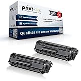 2x Print-Klex XXL Tonerkartuschen kompatibel für HP LaserJet P1106w P1108 P1108w P1109 P1109w LaserJet Professional P1102 P1102w P1103 CE285A HP85A HP 85A - Drucker Pro S