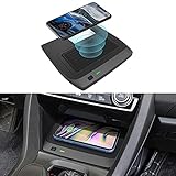 Paobiy Kabelloses Kfz-Ladegerät, kompatibel mit 10. Generation Honda Civic 2016–2021 Mittelkonsole Zubehör-Panel, 10 W Qi Schnellladegerät für iPhone 8/11/Pro/X/XR, Samsung Note S 8/9/10