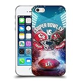 Head Case Designs Offiziell Offizielle NFL Kansas City Chiefs vs Tampa Bay Buccaneers 2021 Super Bowl LV Versus Soft Gel Handyhülle Hülle kompatibel mit Apple iPhone 5 / iPhone 5s / iPhone SE 2016