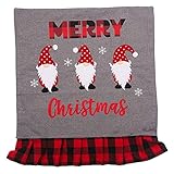 4 Stück Weihnachtsstuhlabdeckung, Santa Claus Chair Cover, Weihnachtsmann Sessel Back Cover, Weihnachts-Esstisch Und Party Dekoration Stuhl Back Cover (Farbe : Gray-4pcs)