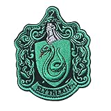 Ohrong House of Gryffindor Wappen Slytherin Ravenclaw Huflepuff Hogwarts bestickter Aufnäher Emblem Applikation mit Haken und Schlaufe (grün)