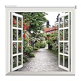 Rollos für Fenster Ohne Bohren 3D-Fensterrollos Jalousien für Schlafzimmer, 100% Verdunkelungs-UV-Schutzgewebe, Robuste Wasserdichte Rollos für Das Badezimmerbüro ( Size : 115cmx240cm/44.85inx93.6in )