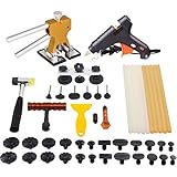 Mookis Paintless Auto Dellen Repair ausbeulwerkzeug Puller Kits 41pcs mit Kleber Heißklebepistole Brückenspuller Gummihammer und Beule Lifter usw