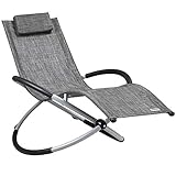 Casaria Relaxsessel Neapel ergonomisch klappbar grau Wohnzimmer Liegestuhl Sonnenliege Relaxlieg