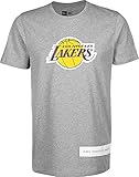 New Era NBA Block Wordmark Tee Loslak LGH T-Shirt für Herren, Grau, L