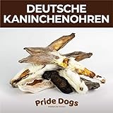 PrideDogs Kaninchenohren mit Fell 500g der Premium Kausnack für Ihren Hund | 100% Deutscher Herstellung | im geruchsneutralen Beutel | Kauartik