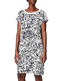 Damenkleid Knielang Kurzarm Viskose Blumenmuster Sommerk