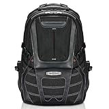 Everki Concept 2 - Premium Laptop Rucksack für Notebooks bis 17 Zoll mit patentiertem Eckenschutzsystem, RFID Fach, Brillen Hartschalenfach, Trolley L