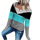 Casual Hoodie Shirt Hoodie Langarm Sweatshirt Damen Rundhals gestricktes Pullover Oberteil Weihnachten Damen Jumper Asymmetrisch Lose Fledermaushemd Sweatshirt C