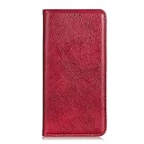 BAIDIYU Hülle für Xiaomi 11T Handyhülle, Kartensteckplätze, Ständerfunktion, Luxus PU Leder Brieftasche Flip Folio Cover, Hülle für Xiaomi 11T.(Rot)