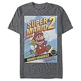 Nintendo Herren Mario Madness T-Shirt, Char Htr, XX-Larg