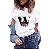 Damen Wer Nicht Mit Mir Auskommt mus eben noch Sprüche Tshirt Kurzarm Rundhals Frauen T Shirt mit Aufrduck Tee Tops WX 13- Gray M