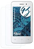 Bruni Schutzfolie kompatibel mit Mobistel Cynus E4 Folie, glasklare Displayschutzfolie (2X)