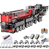 ZCXX 7769Teile Technik Kran LKW Ferngesteuert Bausteine Baufahrzeug Mobilkran Modell Bauset MOC Klemmbausteine Kranwagen Liebherr mit Power Functions Set Kompatibel mit Lego T