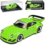 Ixo Porsche 911 930 G-Modell Coupe Grün RWB Rauh Welt 1973-1989 1/43 M