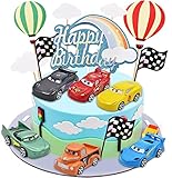 Tortendeko Geburtstag - 12 Stück Geburtstagsdeko Auto Cupcake Toppers Kuchen-Toppers Für Kinder Party Geburtstag Kuchen Dekoration Party Supplies Dekor Gefälligk