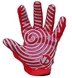 BARNETT FRG-02 American Football Handschuhe Receiver, Empfänger fit, RE,DB,RB, rot (S)