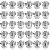 30 Stück Mini Kerzenhalter aus Metall Kerzeneinsätze, Aluminium Deko Kerzenständer, Kerzeneinsätze für Stabkerzen und Tafelkerzen,Stabkerzenhalter Deko, Pyramidenkerzen Tafelkerzen und T