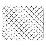 Mousepad Mat Net Realistischer Stahlnetzdraht Metallzaun Käfig Schwarz Barriere Wand Rechteck Mauspad Rutschfester Spieleschreibtisch Computer Laptop Gummi Glatte Oberfläche Langlebig