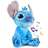 Disney Kuscheltier mit Sound, Stitch Plüschtier, Dumbo Kuscheltier, Simba Kuscheltier (Blue Stitch)