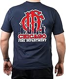 CHICAGO FIRE Dept. CFD/Skyline/old emblem, navy T-Shirt, XL