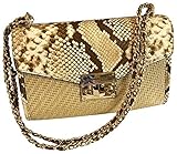 Michael Kors Straw Python Flap Brown Umhäng