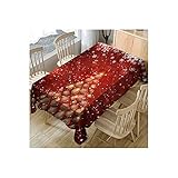 Weihnachtsdekorationen, Tischdecke, Weihnachtsbaum, bedruckt, Weihnachts-Tischläufer, Weihnachts-Tischdecke, rechteckig, für Weihnachten, Party, Urlaub, Winter, Heimdek