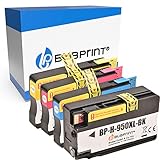 Bubprint Kompatibel Druckerpatronen als Ersatz für HP 950XL 951XL für Officejet Pro 251DW 276DW 8100 ePrinter 8600 Plus 8610 8615 8616 8620 8625 e-All-in-One 4er-Pack
