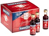 Ramazzotti Amaro – Der italienische Digestif mit 33 verschiedenen Kräutern – Absacker mit bittersüßer Note – 25 x 0,03