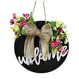 AC1 Willkommen Türhänger Türdeko Türkranz Haustür Kranz Dek