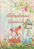 Babyshower Gästebuch: Gästebuch & Fotoalbum zur Baby Shower Geschenk für eine unvergessliche Party, für Mädchen Rosa Tee party , Buntes Buch mit ... & Platz für Wünsche, Zeichnungen & F