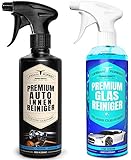 Autoreiniger SPARSET | Premium Auto Innenreiniger + Auto Glasreiniger (2 x 500ml Set) als Auto Polsterreiniger & Cockpitspray + Scheibenreiniger extra stark mit Abperleffekt von URBAN F