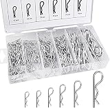 150 Stücke Federstecker Set 6 Größen Edelstahl Splint Federsplinte Sicherungsklammer Splint Sortiment Kit für Autos Mechaniker Werk